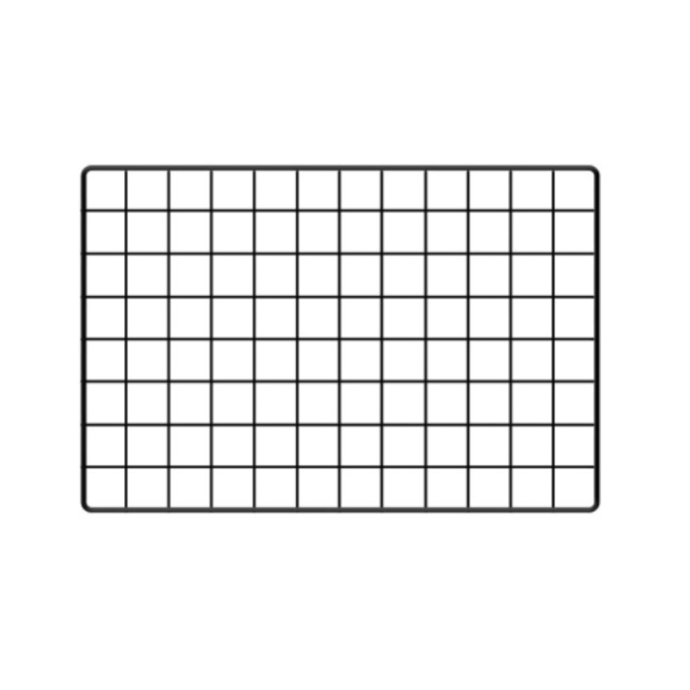 Black Wire Mesh Panel Detachable Rust-resistant Photo Wall Grid Shelf Metal Pet Playpen Panel