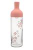 HARIO Filter-in Bottle, 750ml, Japanese Pattern AYA Series, Edo Purple, Cherry Blossom, and Pine Design, Cold Brew Tea, Made In Japan, Perfect Gift