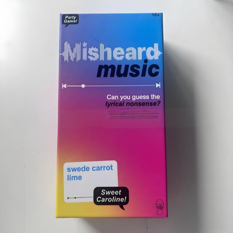 Morsomme Musikkspillkort Misforståtte Musikkspill Gjett Sangen Eller Artisten Med 500 Lyriske Tøyskort Familie Kortspill