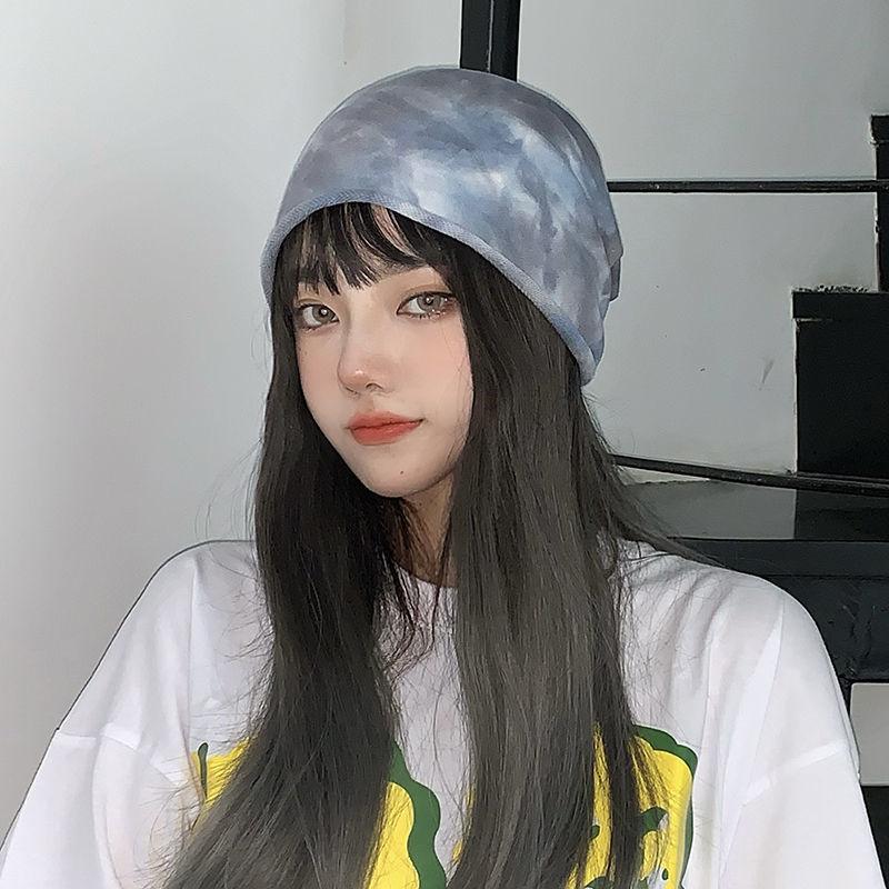 

Женские тонкие кепки, окрашенные в технике галстука, простые однотонные шапки с прокатанным подолом, мягкая вязаная шапка, шапки, теплые шапки на зиму и весну, Skullies Gorros 56-58cm