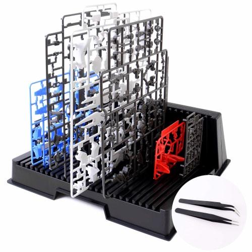 Pstyle. Runner Stand for Gunpla and Plastic Models, Includes 2 Tweezers, PST-008