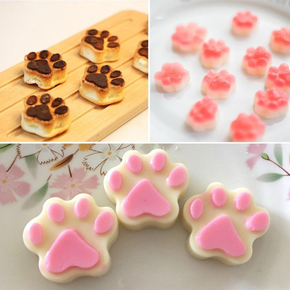 Puppy Dog Paw Silicone Mold Cat Claw Shape Ice Cube Mold DIY Baking Baking Mold  Party Supplies