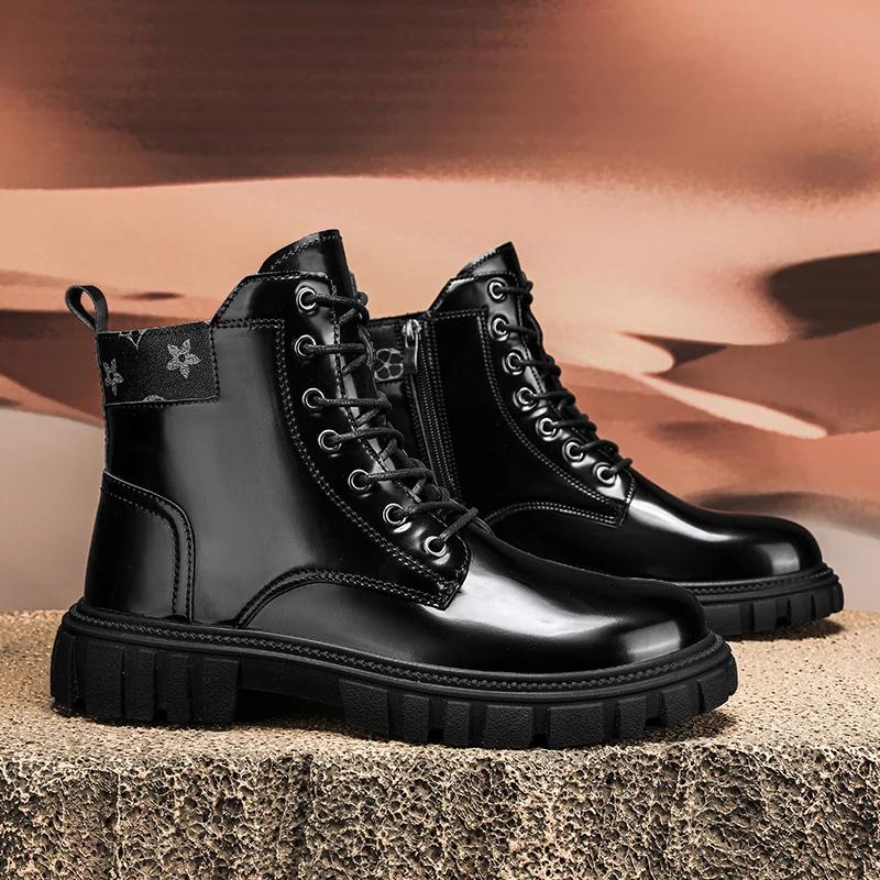 Кожаные туфли с круглым носком — фото 8