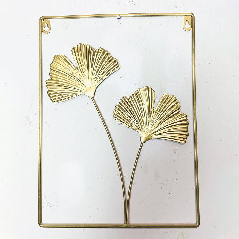 1PC Colorful Iron Leaves Modern Living Room Wall Decoration TV Sofa Background Wall Entrance Hanging