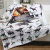 Dinosaur Blanket for Boys Jurassic Dino World Park Soft Flannel Throw Blanket Dinosaur Room Decor for Boys Gifts for Sofa Bed
