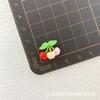 Mini Simulation Red Cherry Fruit Resin Accessories DIY Cream Glue Headband Hair Clip Stationery Patch