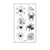 40Sheets Cosplay Props Spider Temporary Tattoos DIY Lifelike Body Art Stickers Facial Makeup Waterproof Halloween Stickers