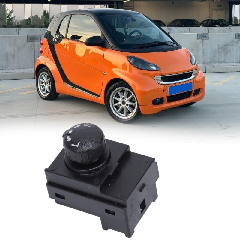 Side Mirror Adjustment Control with ABS Injection-Molded Housing, Marked Round Knob, and Part Number A4518200410 for Vehicle Mirror Repair