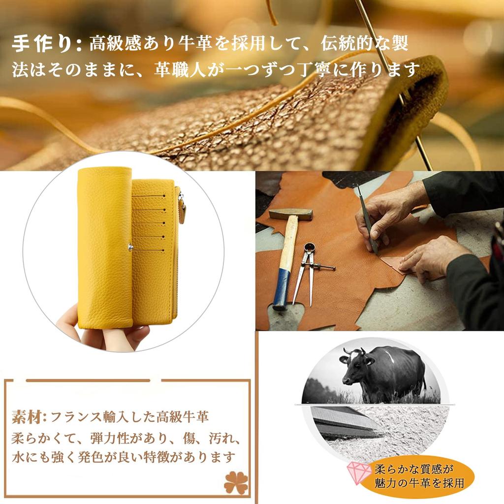 Bifold Genuine Short Wallet with Coin 18 Card Bill Large Double Button and Double Zipper Perfect for or As a Gift [F.ZH] Women's Wallet, Leather,