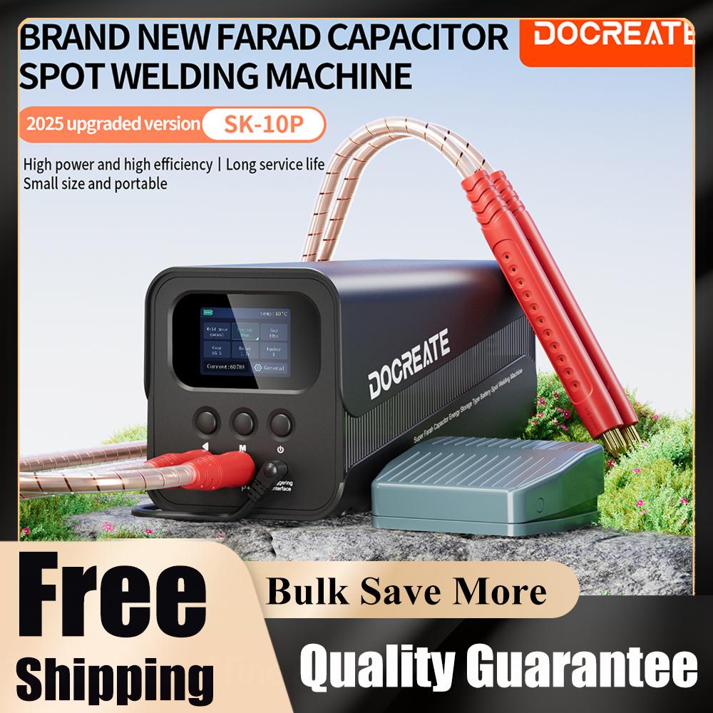 SK-10P Spot Welding Machine 99 Gears Adjustable Super Farad Capacitor 18650 Lithium Battery DIY Nickel Sheet Spot Welder EU/US