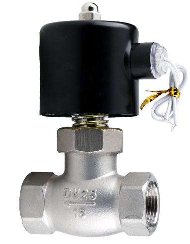 -5 To 180 C 24V 220V 1/2" 3/4" -2" BSPT Female Solenoid Valve 304 Stainless Steel Water Gas Oil