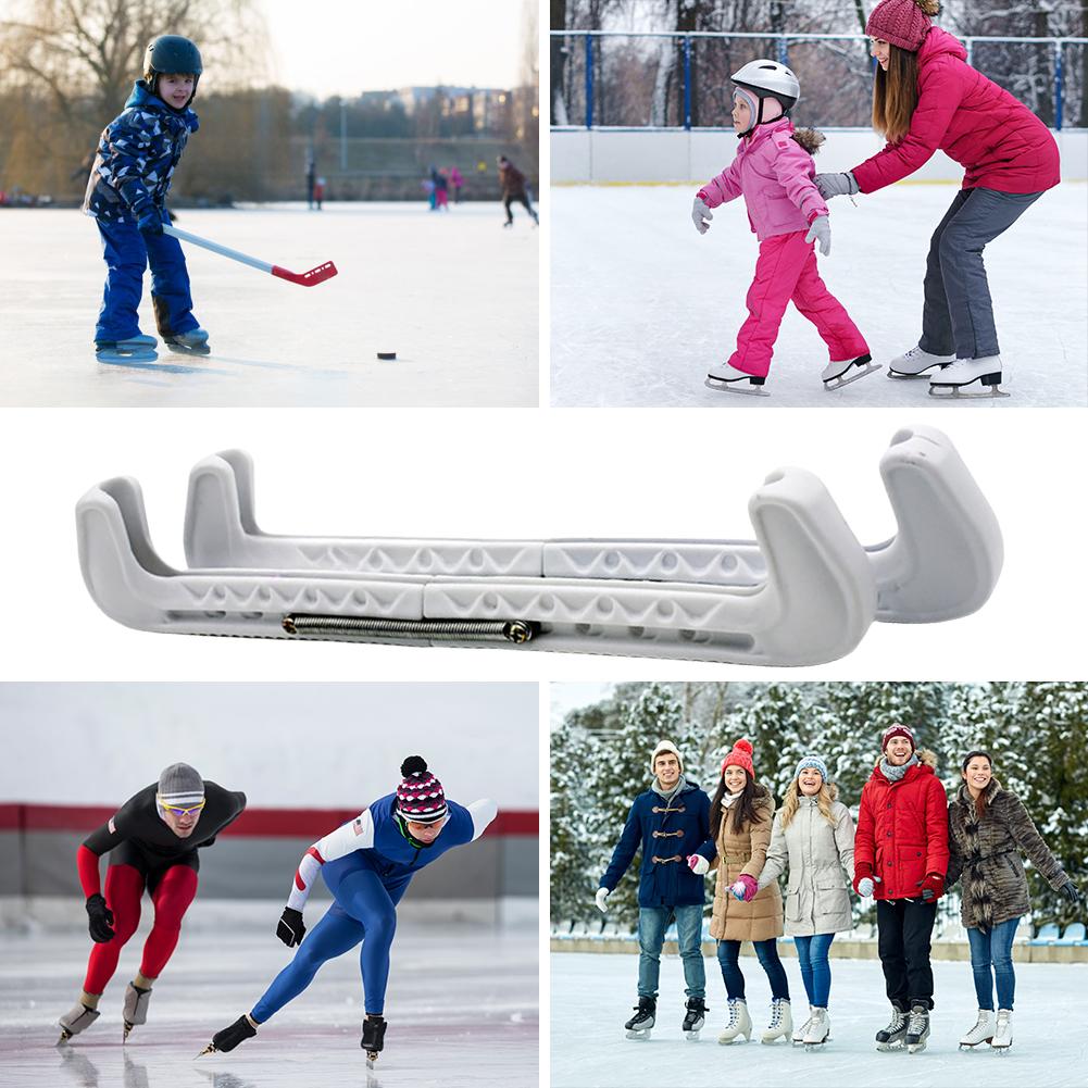2 szt. Pokrowiec na ostrze łyżwy figurowej Ochraniacz na ostrze łyżwy Regulowany ochraniacz na ostrze do chodzenia na łyżwach Ochraniacz na ostrze łyżwy figurowej hokejowej