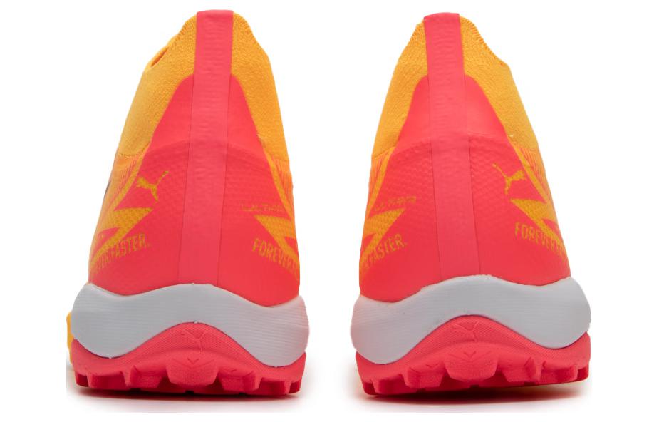 PUMA TT Turf Soccer Shoes Men's Yellow Red