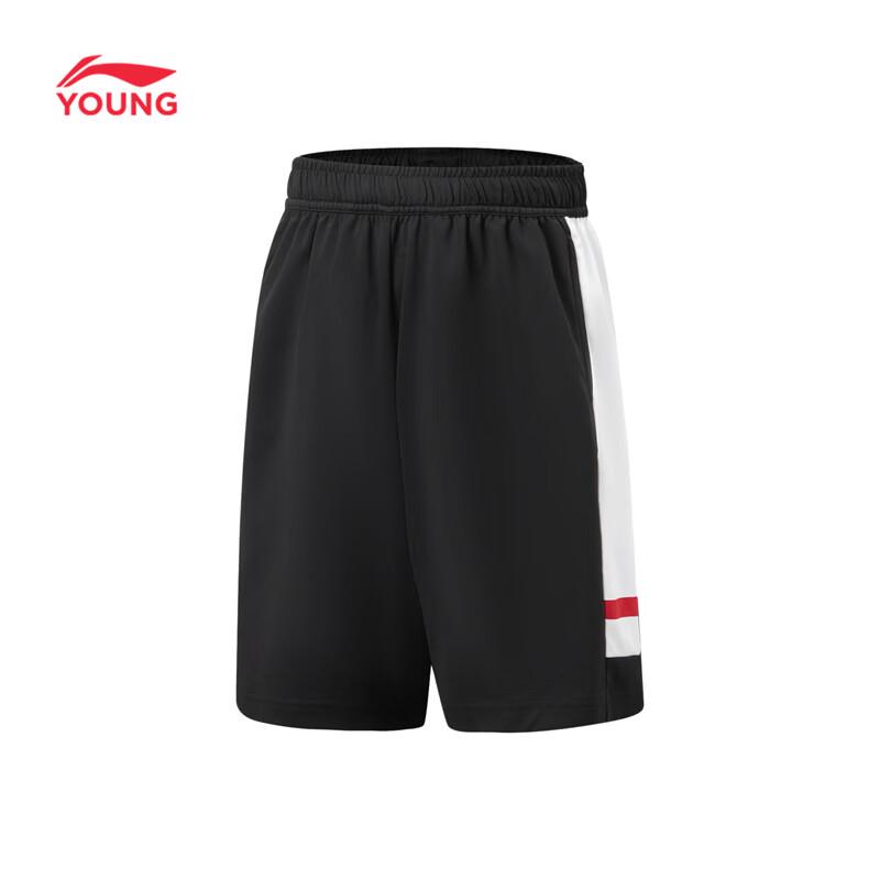 Li-Ning Unisex Youth Moisture-Wicking Knit Sport Shorts