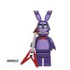 8Pcs FNAF Action Figure Toys At Five Nights Ornaments Assembled Toy DIY Model Game Peripheral Childrens Birthday Lovely Gifts