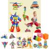 Multicolor Magnetic Building Blocks With Good Abrasion Resistance For Creative Kids