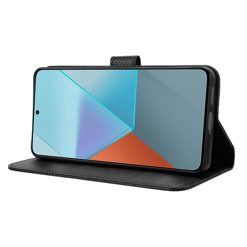 For Xiaomi Redmi Note 13 Pro 5G/Poco X6 5G Phone Case Anti-Scratch Shell Magnetic PU Leather Wallet Phone Cover
