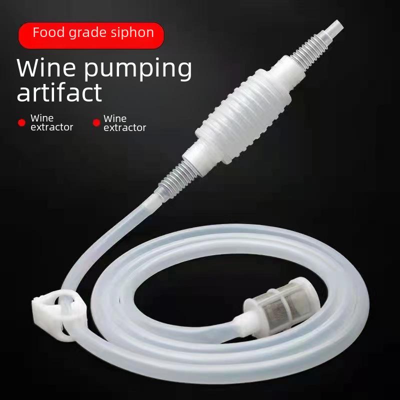 Manual Wine Pump & Filter Siphon for Home Use