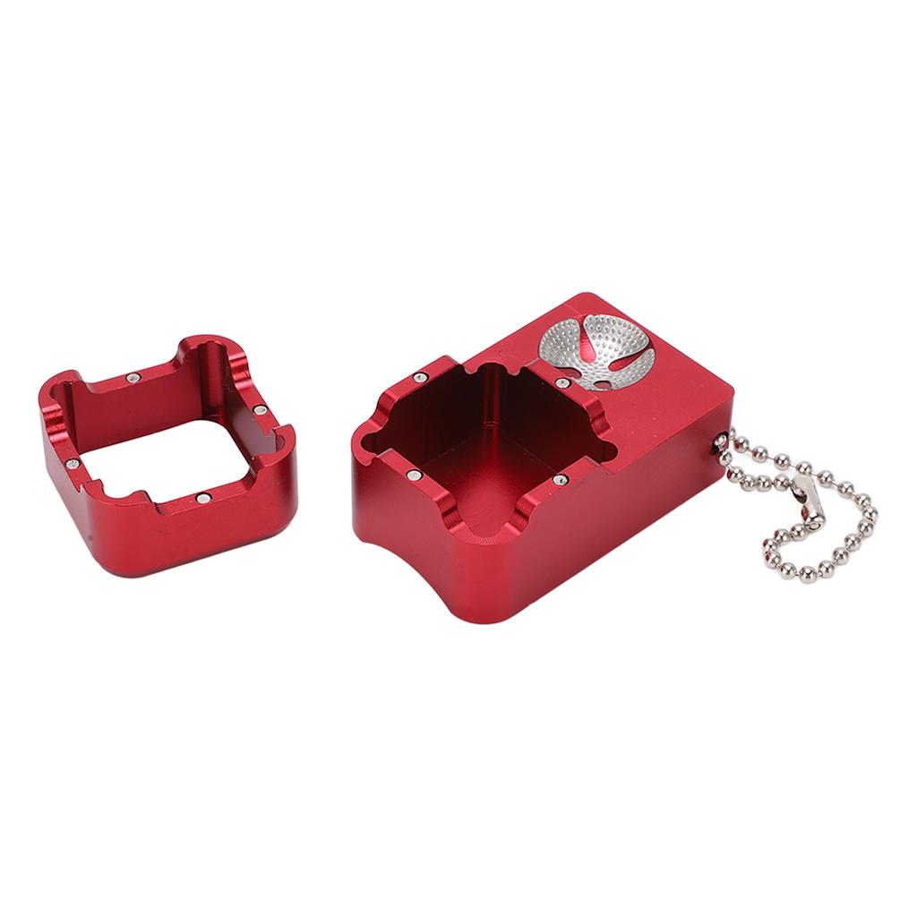 4 In 1 Billiard Cue Tip Repair Tool R6 Multifunctional Pool Tip Shaper Metal Chalk HolderRed