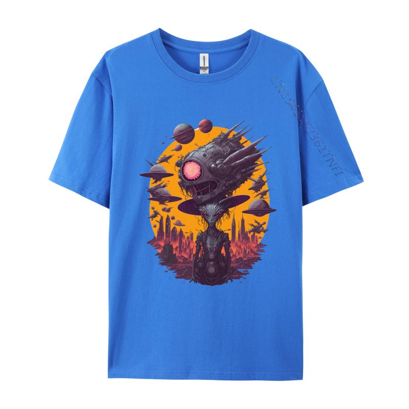 The Alien Hat T Shirt For Male Tee Free Shipping Homme Round Neck T Shirt Designer Clothes Men Normal