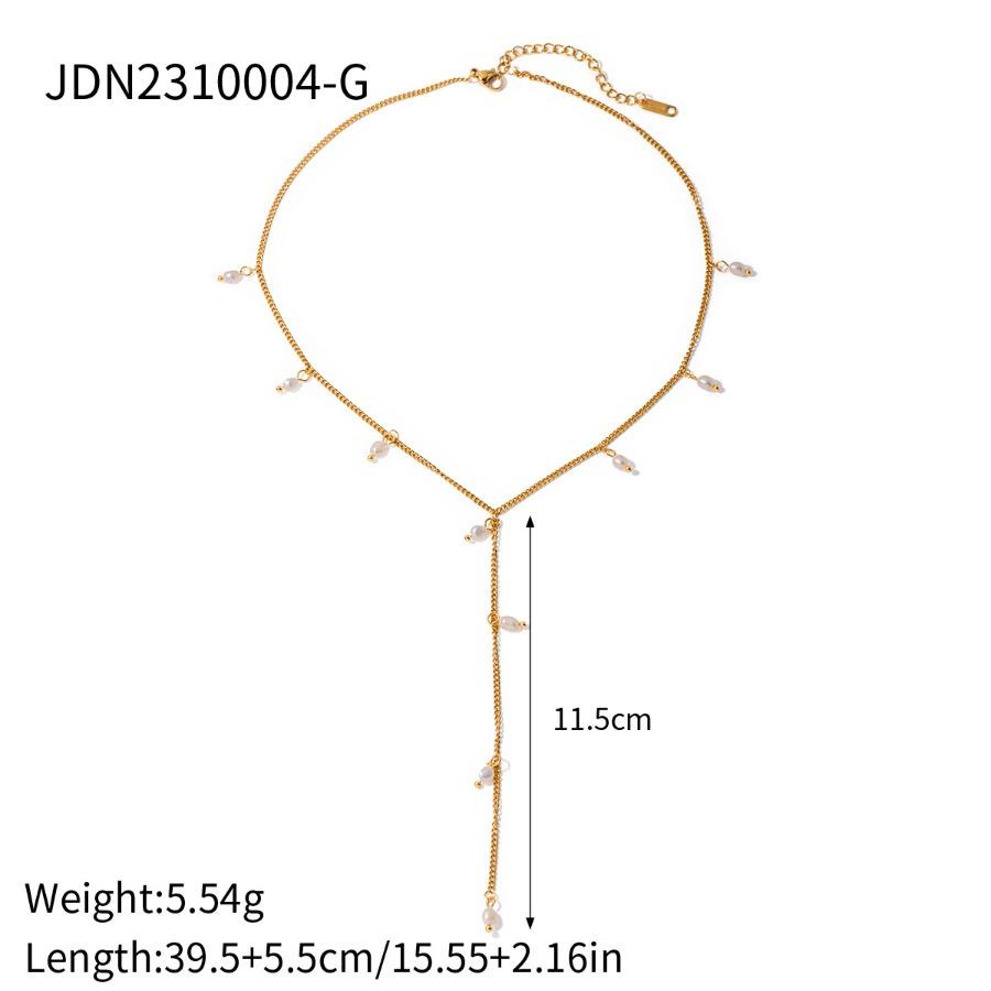 European and American stainless steel heart-shaped necklace - luxurious and high-end collar chain - titanium steel jewelry - best-selling item