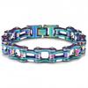Stainless Steel Chain Bracelet Men Women Cycling Biker Punk Style Adjustable Safety Wristband