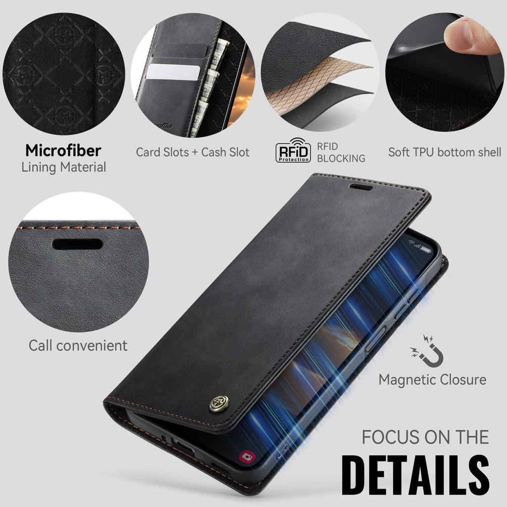 For Samsung Galaxy A27 Wallet Case Retro PU Leather RFID Blocking Card Holder Magnetic Flip Cover Kickstand Shockproof Case