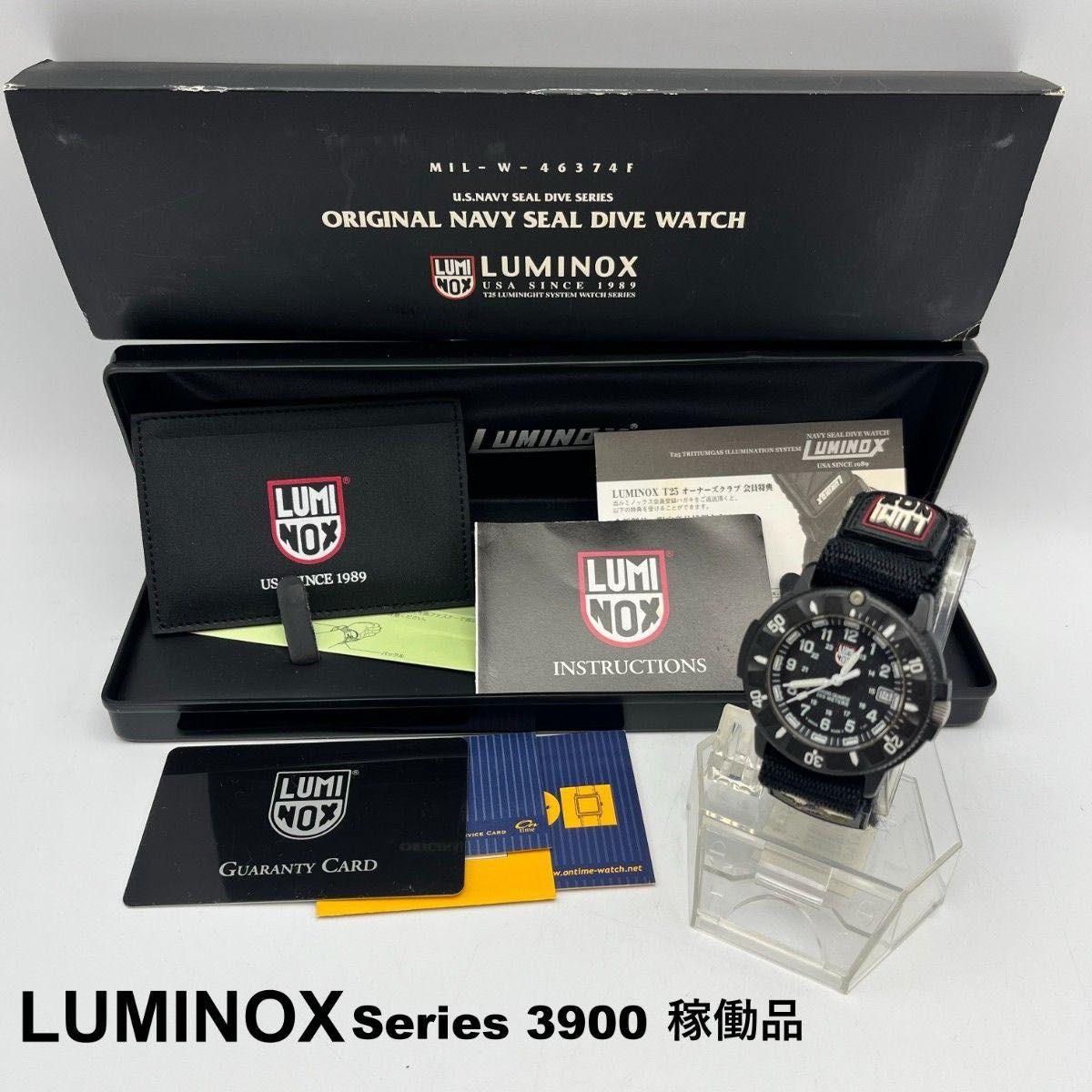 Used Working item LUMINOX SERIES 3900 Watch Luminox Black Quartz Date