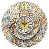 50PCS Waterproof Retro Clock Stickers: Vintage Creative Designs for Scrapbooks, Cards, and Water Bottles