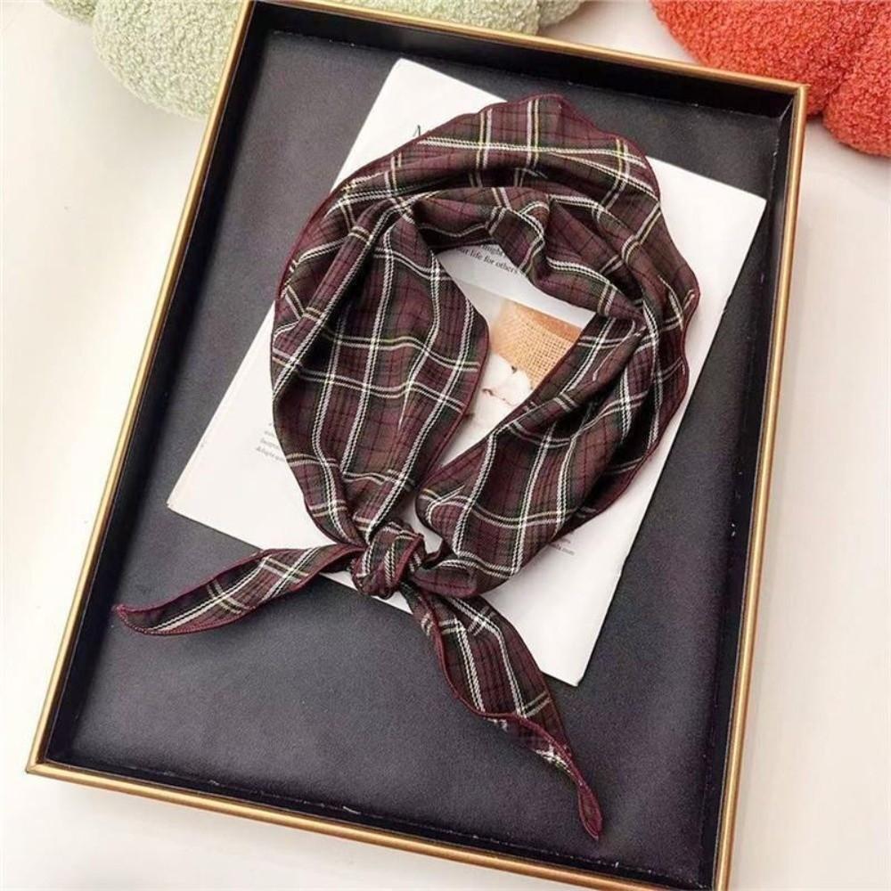 Simple Triangular Scarf Thermal Neck Warmer New Headscarf  for Women's Accessories