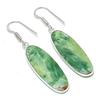 Natural Chrysoprase Gemstone 925 Sterling Silver Jewelry Earring 2.09" AEE-10868