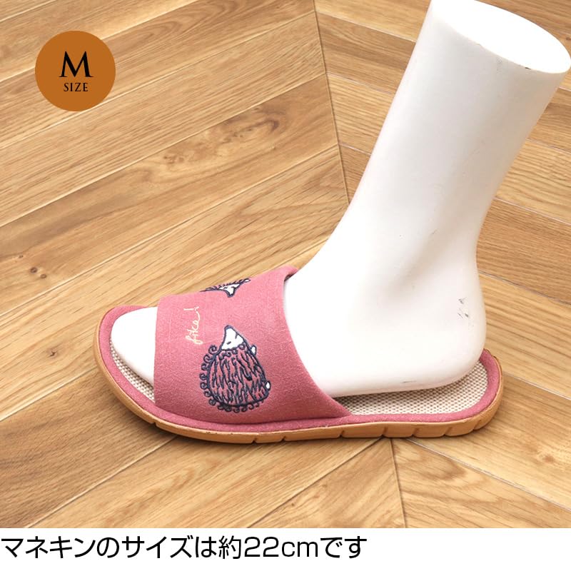Lisa Larson Hedgehog Room Lisa Larson Room Size [LISA LARSON] Sandals/Slippers [Cute Shoes] (Pink, M)