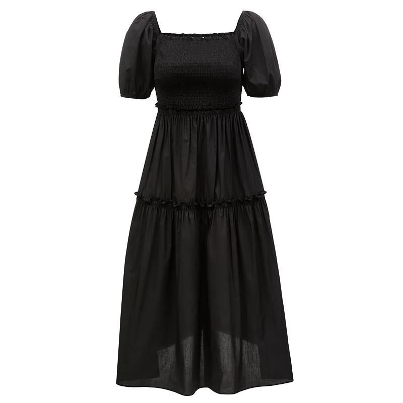 

VEROMODA 2024 Новогодняя мода Платье из чистого хлопка с отделкой M