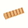 1PC Wooden Essential Oil Display Rack - 6 Slot Triangle Desktop Organizer Cosmetic Display Case