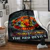 Manchester Personalized Text Blanket Cozy Personalized Blanket Comfortable Throw For Home Decor Sofa Couch Bed Four Seasons Universal