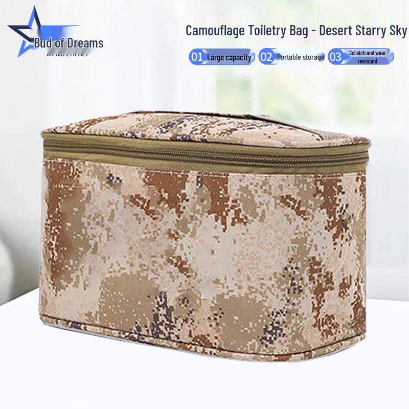 

Portable Camouflage Toiletry Bag
