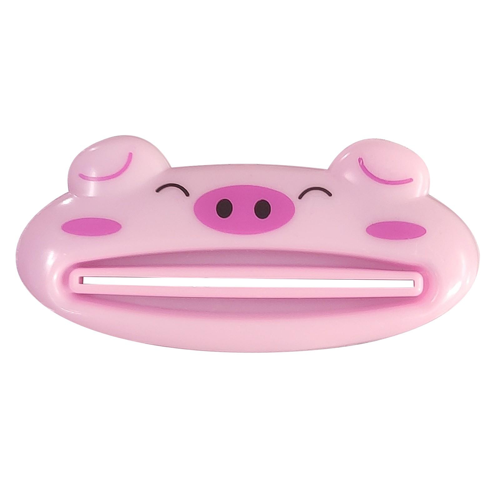 

HOT Bathroom Home Tube Rolling Holder Squeezer Easy Cartoon Toothpaste Dispenser розовый