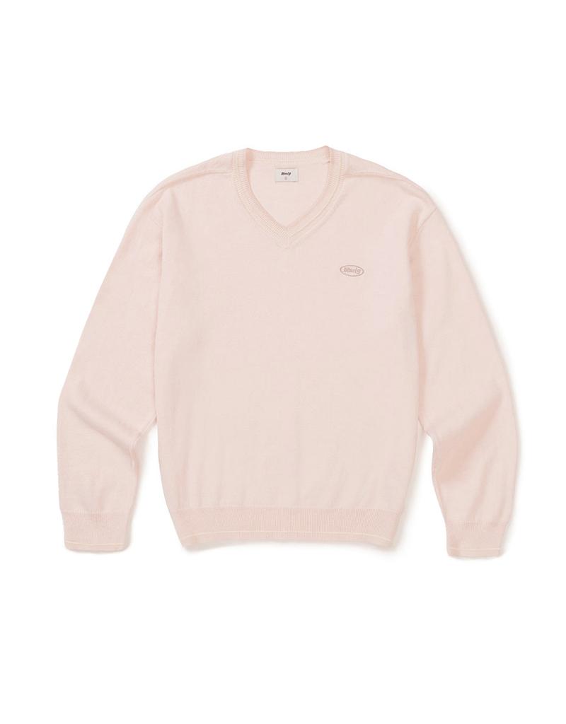 MMLG Light V Neck Knit (Powder Pink)