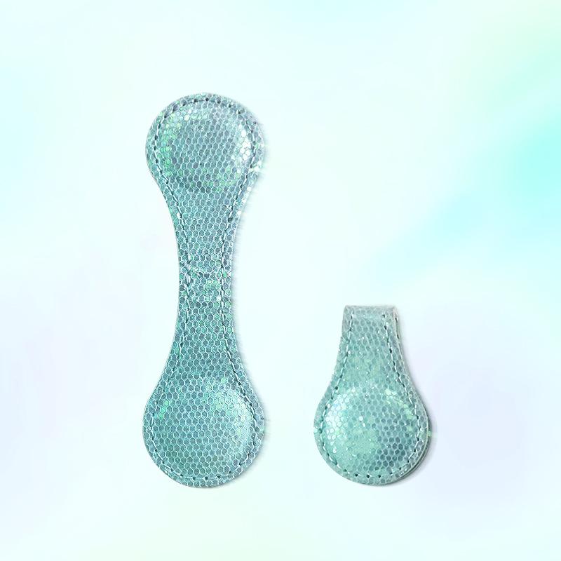 Crazy Horse Leather Double-Sided Magnetic Bookmark Clip