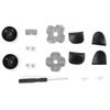 Controller Replacement Kit for PS5 Handle Conductive Rubber Pad Rocker 3D Plastic Cap L12 Replacement Buttons Set