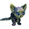 Flexible Joints Articulated Cats Fidgety Toy Desktop Pet Decorations 3D Printed Cats,Realistic Hairless Cats Statues