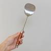 Zhishi Stainless Steel Spatula & Soup Ladle Set with Rosewood Handle