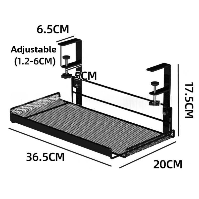 Under Desk Cable Management Tray No Drill Steel Desk Cable Organizers Wire Management Tray Cable Management Rack Storage Shelf