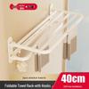DANLE Punch-Free Wall-Mounted Space Aluminum Towel Rack