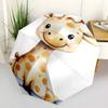 1pc Animals: cats,cows Umbrella Portable Folding Umbrella Iron Frame Hole Bone Structure Outdoor Home Umbrella