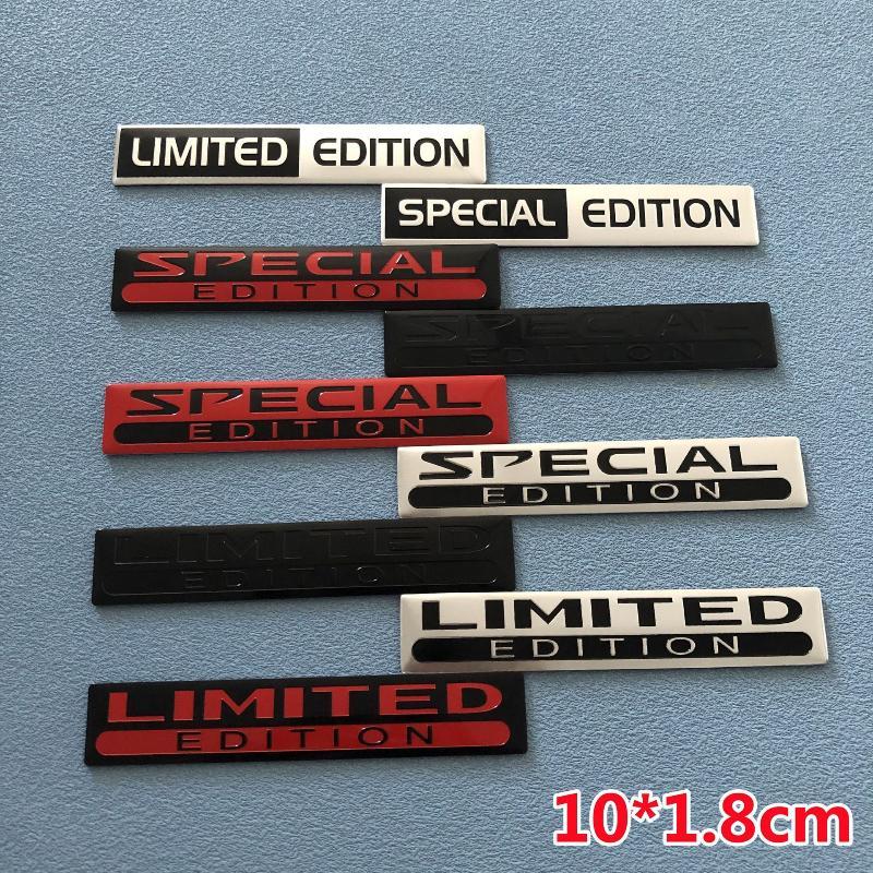 3D Aluminium Car Trunk Badge Decal Special Limited Edition Scratch-Resistant Sticker for Vehicle Personalized Decor