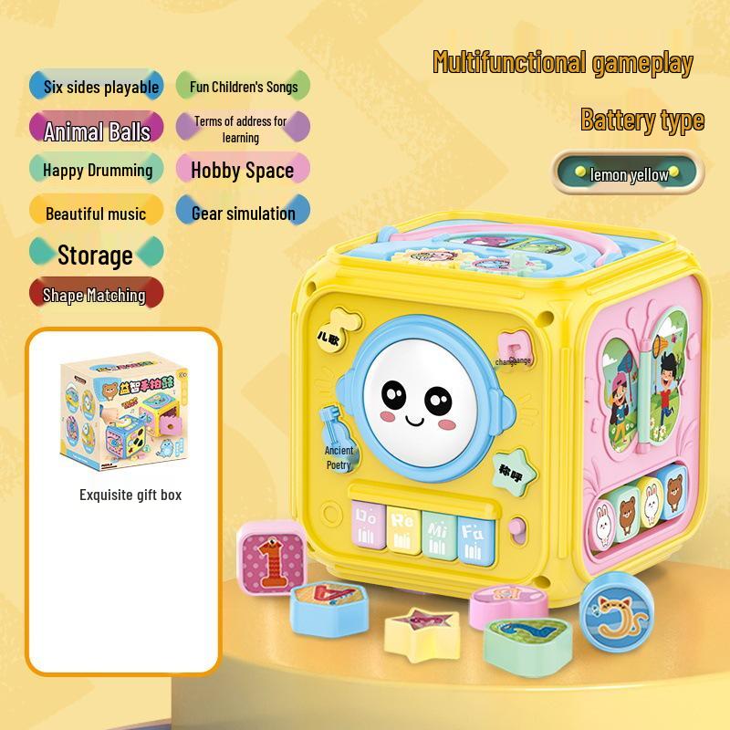 Multifunctional Baby & Toddler Educational Sound & Light Story Machine Drum