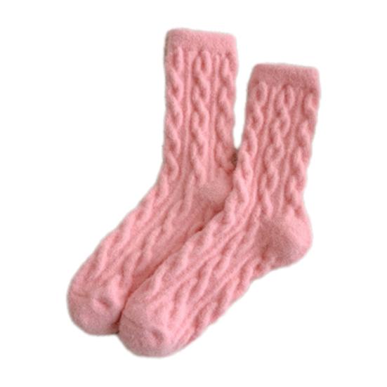 Fuzzy Winter Crew Socks Women Fluffy Warm Thick Socks Breathable Winter Sleep Socks for Indoor Lounging Outdoor Wear
