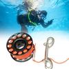 Scubas Diving Spool Finger Reel Aluminum Alloys Spool Finger Reel with Double Ended Hook Cave Diving Equipment Enduring