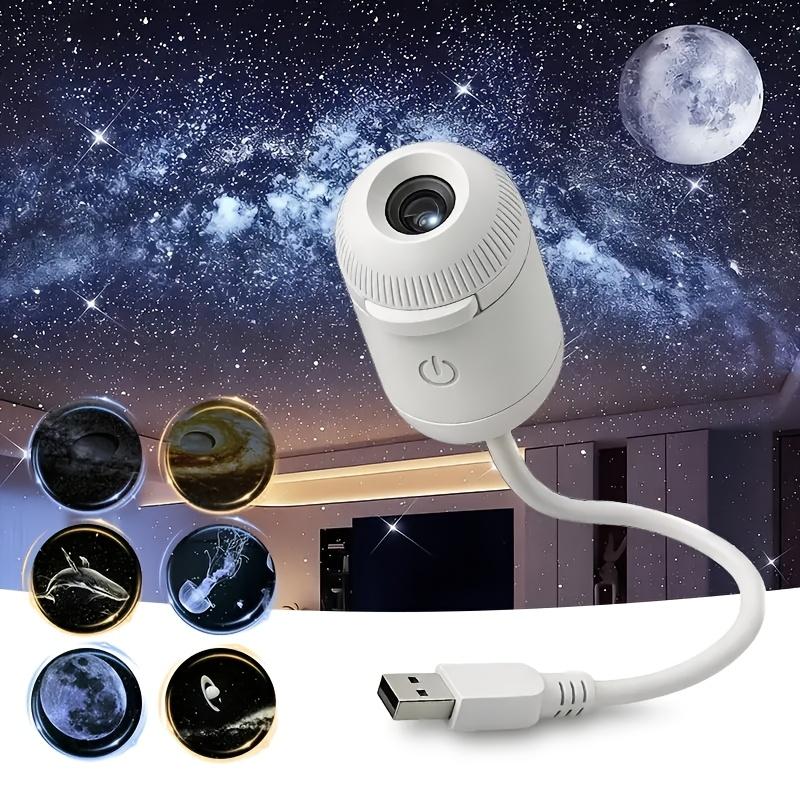 2-in-1 Starry Sky Projection Night Light Combines the features of a starry sky chandelier with USB Portable Mini Projector Suitable for bedroom and